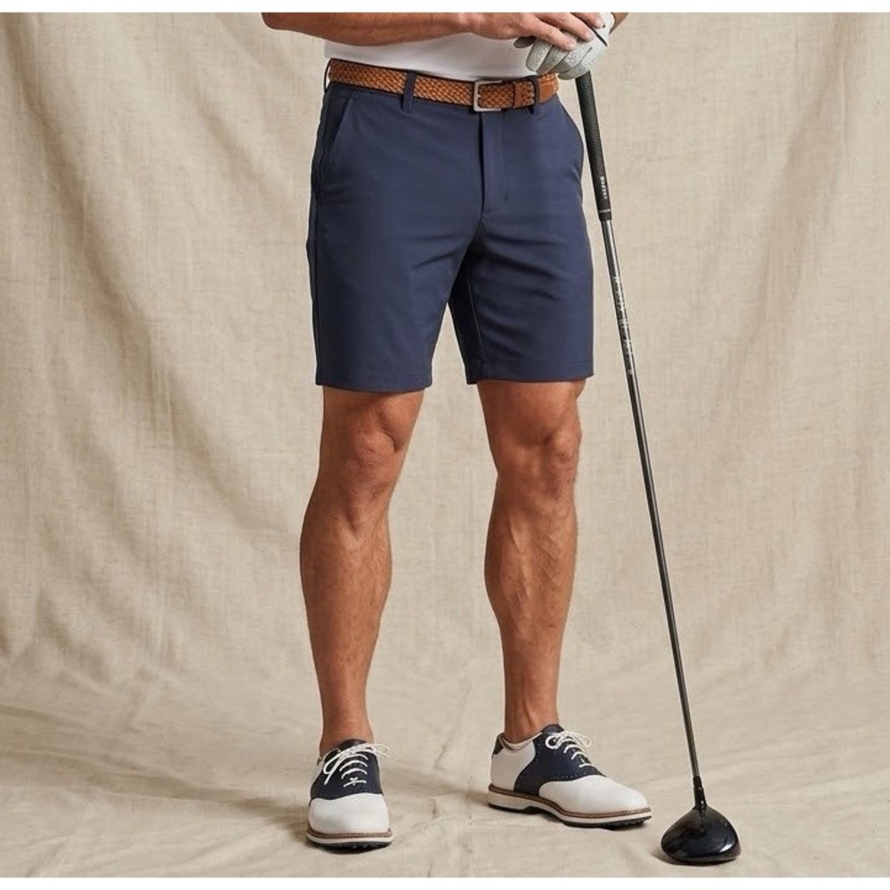 Lululemon Commission Mens Shorts Size 34 Navy Blue Classic 9" Inseam LM7B96S